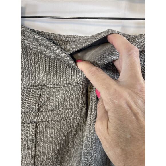 Athleta Womens M Delancey Taupie Brown Herringbone Leggings Classic EUC - Picture 8 of 11